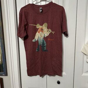 Vail Colorado T Shirt Mens Duck Co Red Bigfoot Medium Outdoors